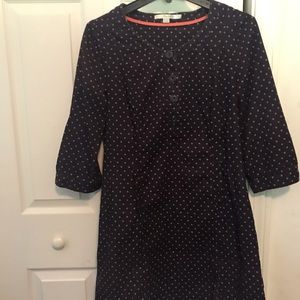 Boden purple polka dot dress corduroy us8